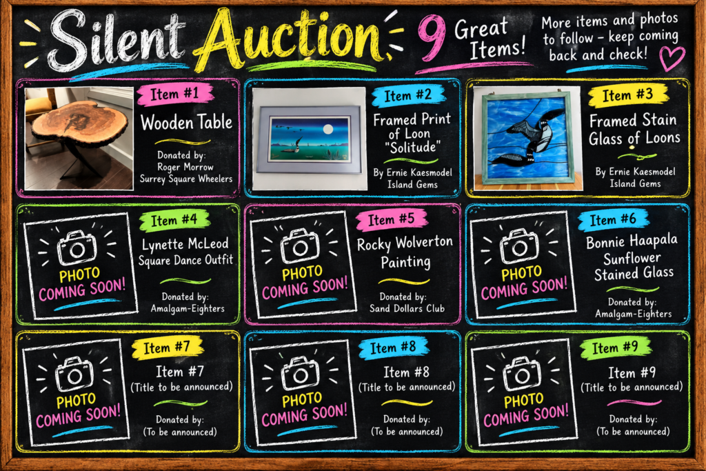 silent auction chalkboard 2